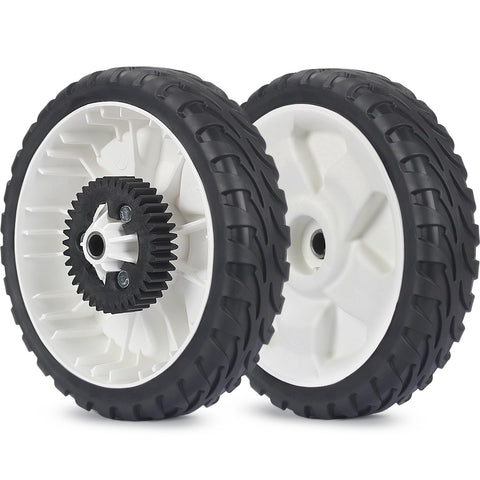 GICOOL 8-inch rear wheel with rubber tread for Toro Recycler mower