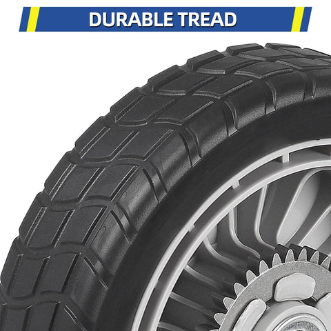 GICOOL rear wheel with metal gears delivering reliable traction on slopes.
