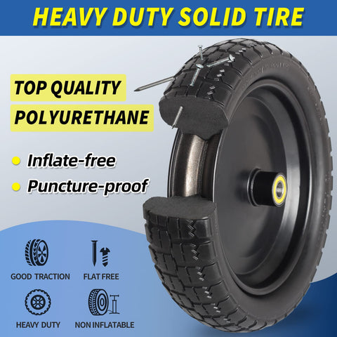 GICOOL replacement 4.00-6 tire for wheelbarrows and trolleys.