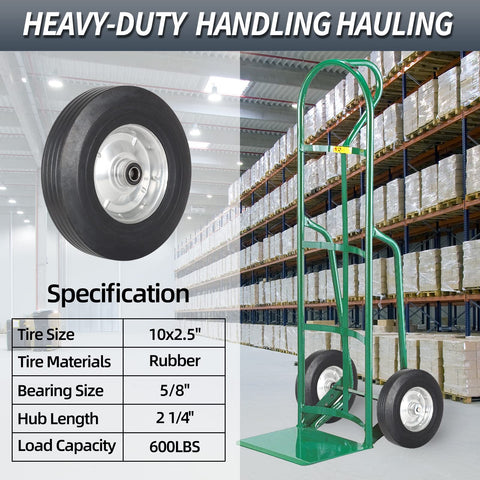 GICool replacement tire 4.10/3.50-4 fits many hand trucks and garden carts.