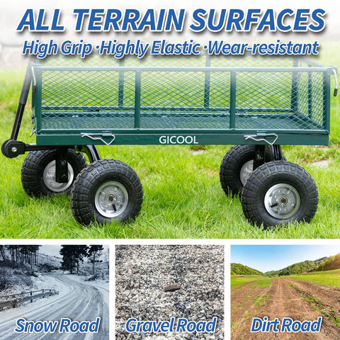 GICOOL sealed bearings ensure smooth rotation across terrains.