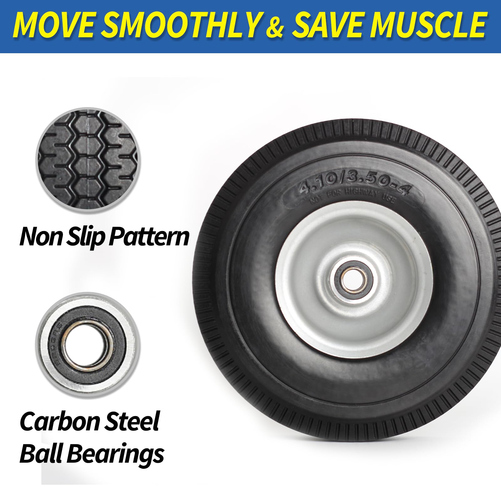 GICOOL sealed carbon steel bearings ensure smooth rotation.