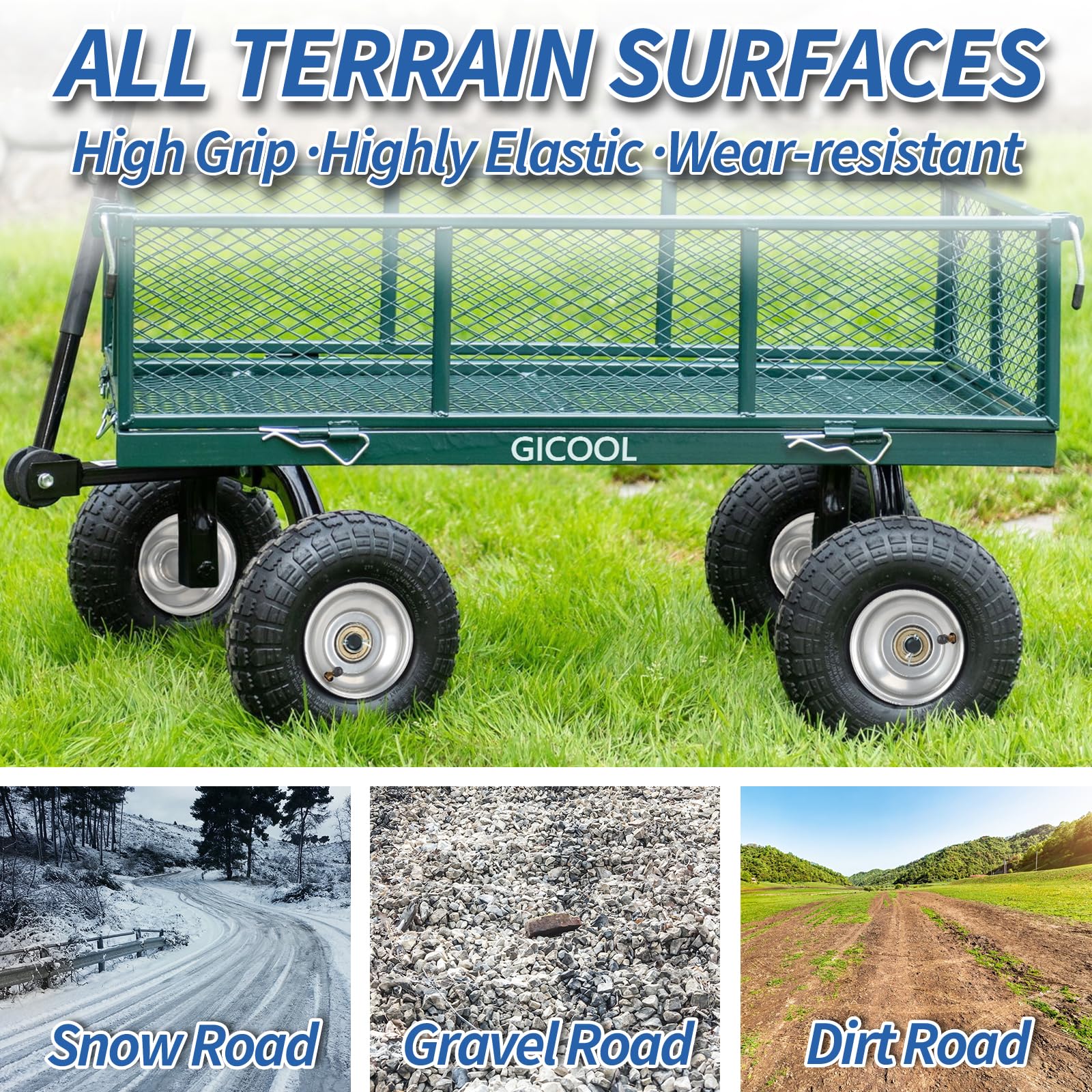 GICOOL serrated tread provides grip and drainage on all surfaces.