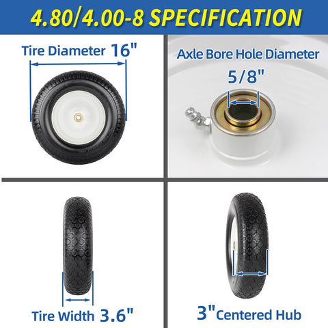 GICOOL solid tire side view showing puncture-proof design for outdoor use