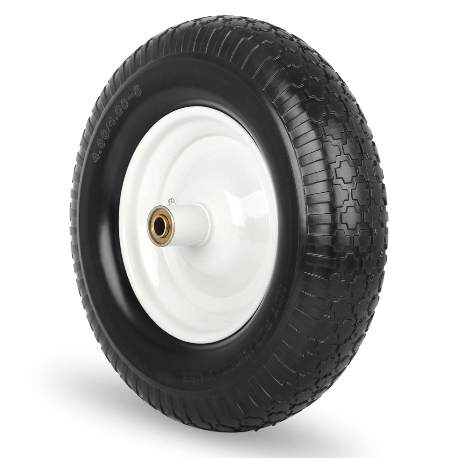 GICOOL solid wheelbarrow tire with 4.80/4.00-8 sizing for reliable yard work