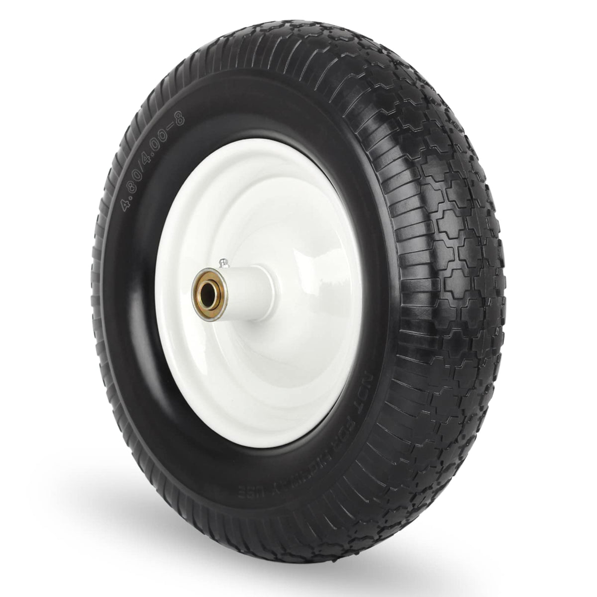 GICOOL solid wheelbarrow tire with 4.80/4.00-8 sizing for reliable yard work