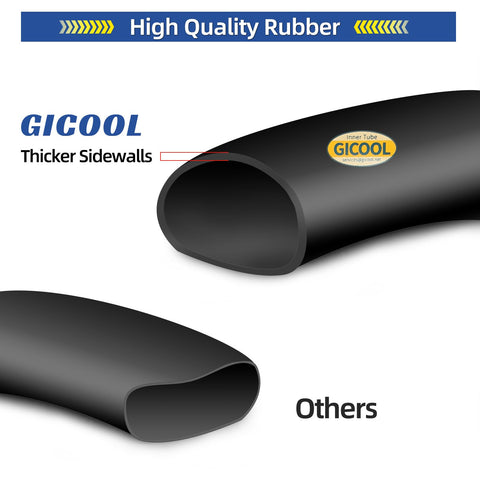 GICOOL thick valve seat reduces tearing for long inflation life.