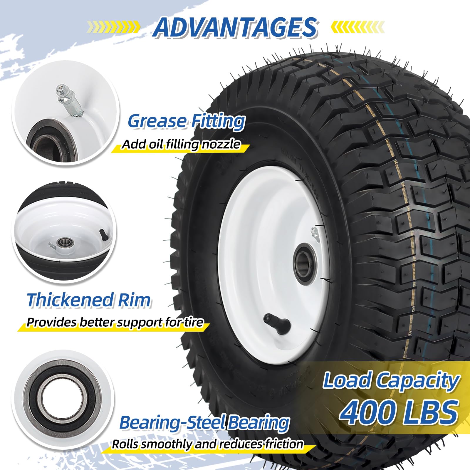 GICOOL thickened steel rim shown for strong, load-balanced mounting.