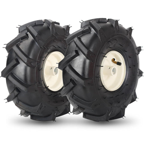 GICOOL tiller tire left wheel close-up for quick replacement