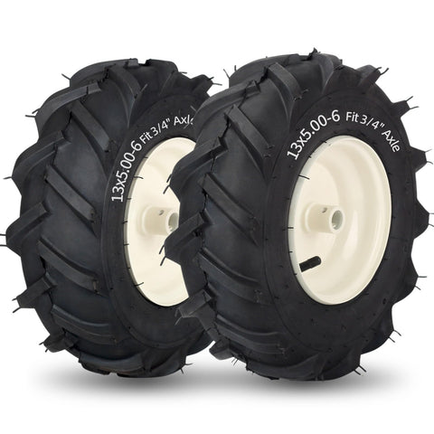 GICOOL tiller tire left side, 13x5-6, for reliable garden traction