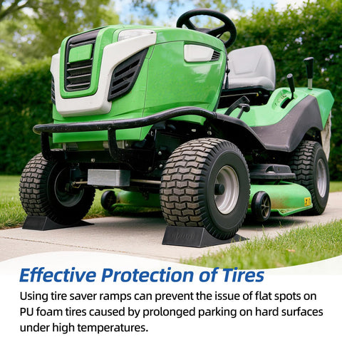 GICOOL tire saver ramp helps prevent flat spots after long parking on heat.