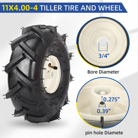 GICOOL 11x4 tire tread angled detail emphasizes traction