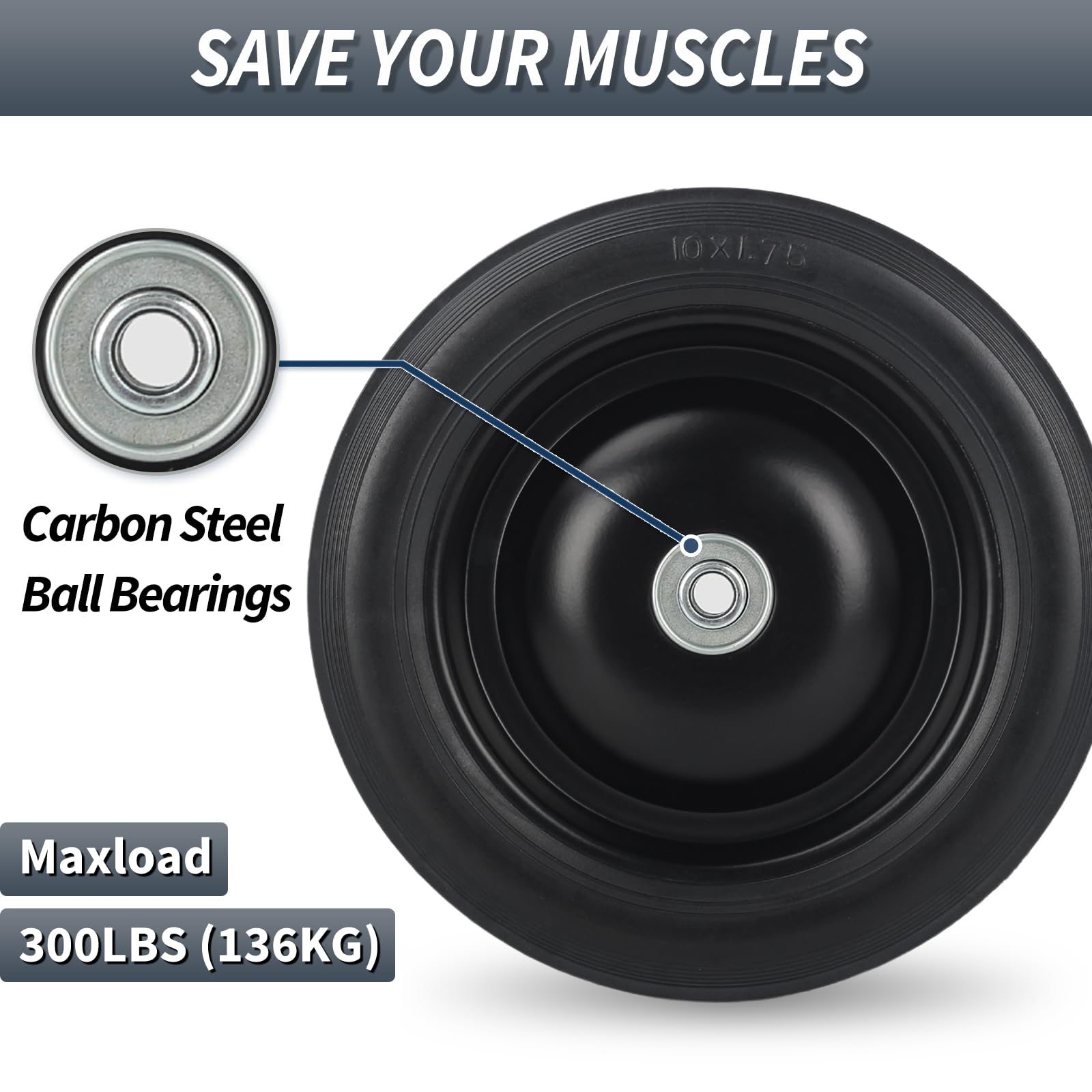 GICOOL universal-fit tire compatible with carts and scooters.
