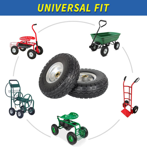 GICOOL universal fit helps replace tires on many carts and trolleys.