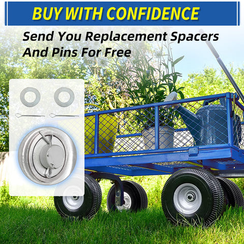 GICOOL universal-fit tire for wide cart and trolley compatibility.