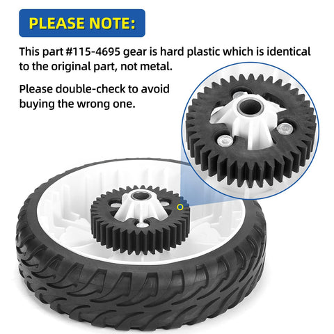 GICOOL replacement wheels fit Toro 20332–20334 Recycler models