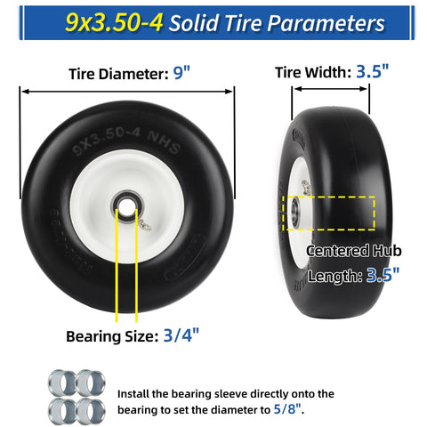 GICOOL zero-turn wheel assembly highlighting fitment ease