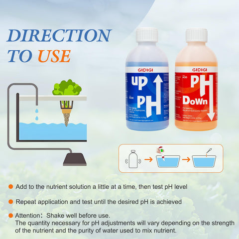 GIDIGI lab-tested pH kit for reliable plant nutrient balance.