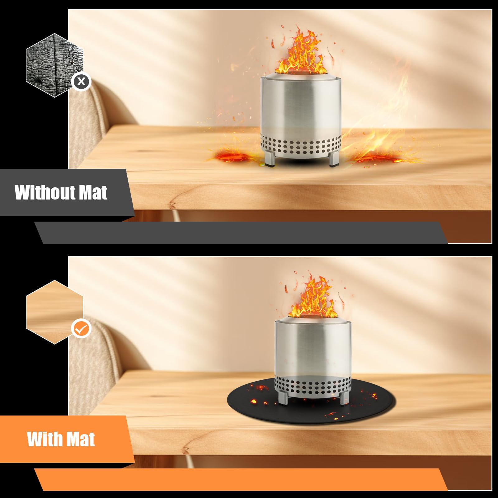 GIESIOE fiberglass with silicone coating offers high heat resistance.