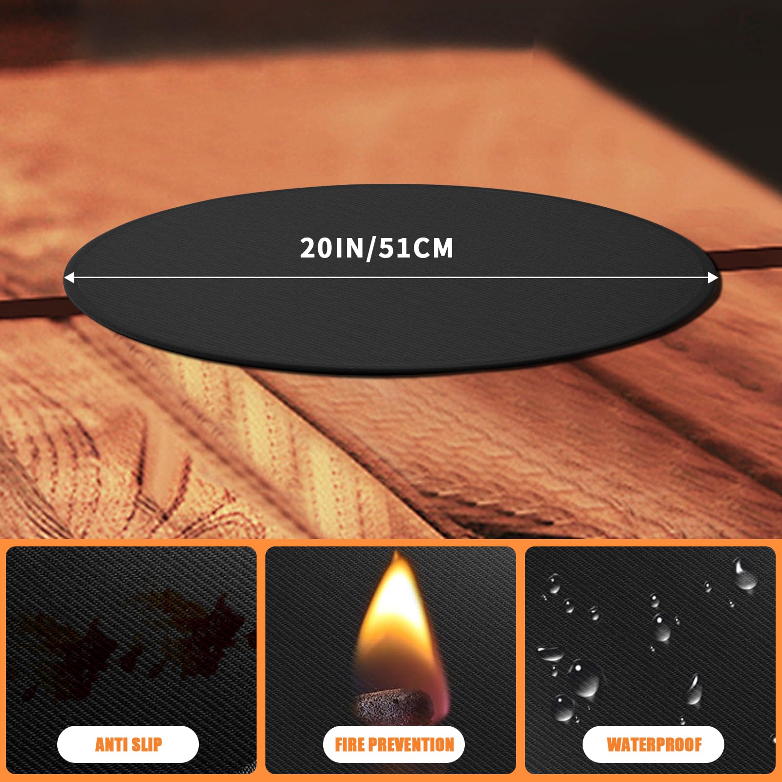 GIESIOE table mat on a table to protect from heat and spills.