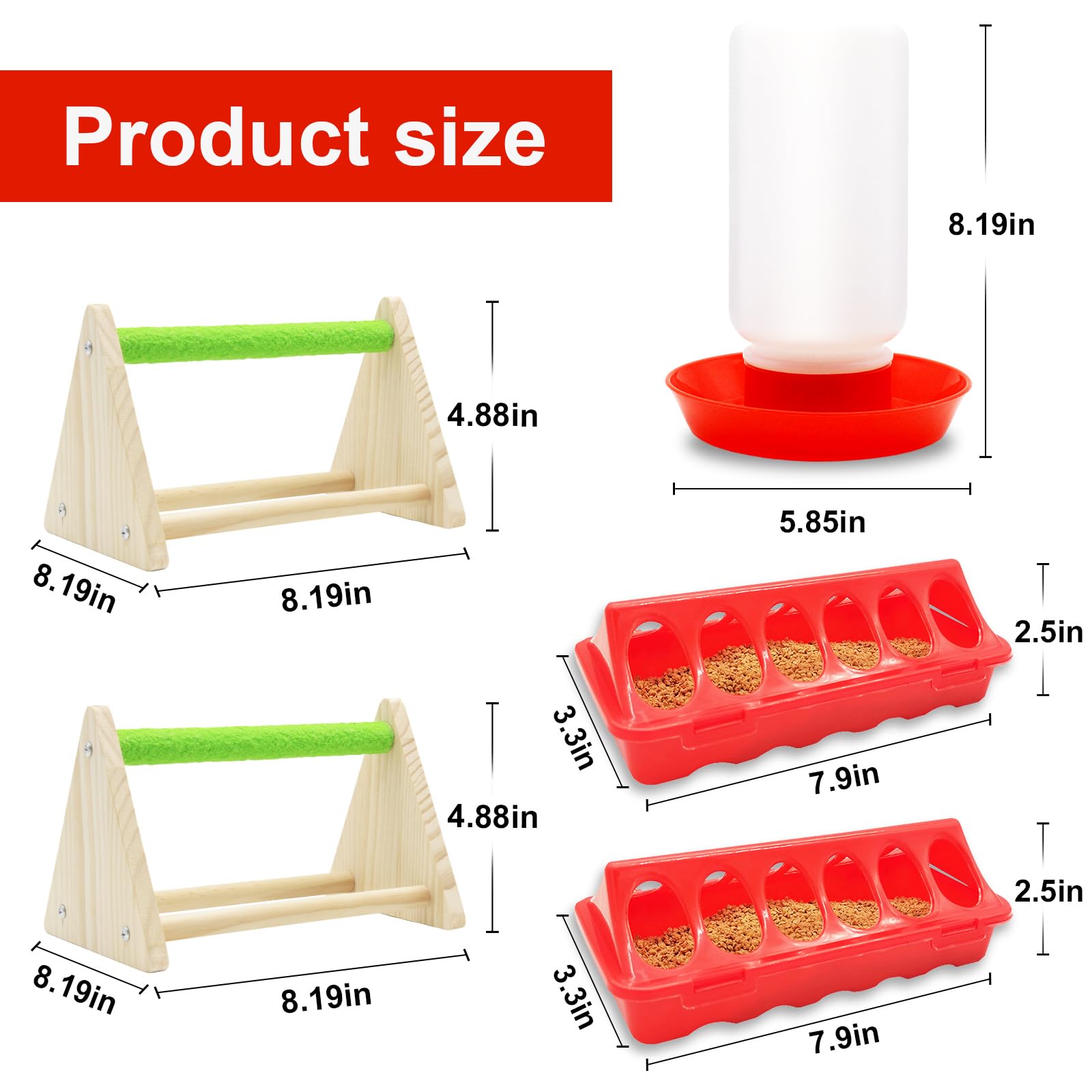GIFANK kit fits small poultry like chicks, ducklings, quail.