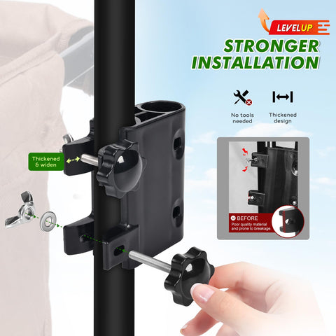 Gifeerory includes handlebar, connectors, and tool-free screws for convenient setup.