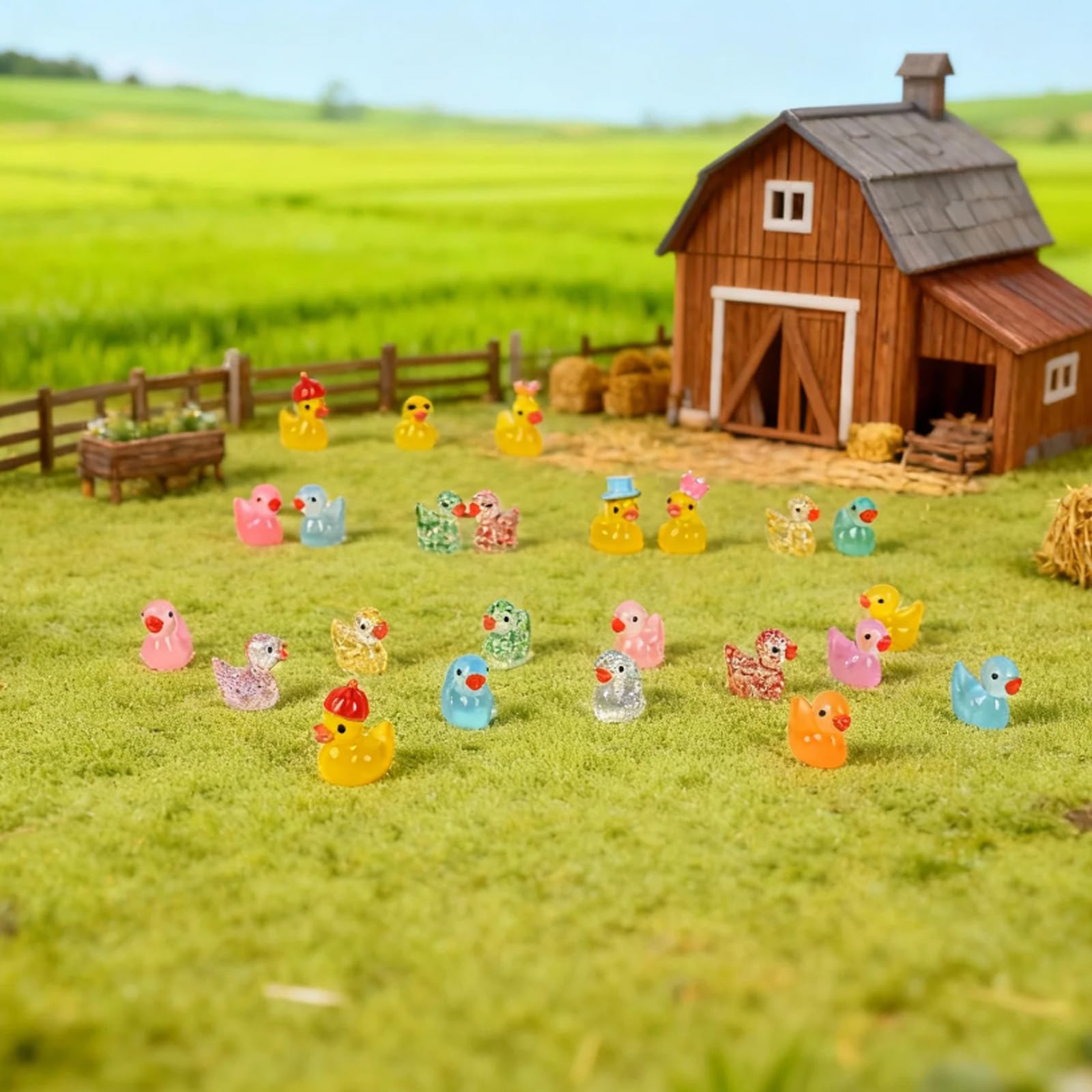GIFOHAPY luminous mini ducks in ten colors for displays