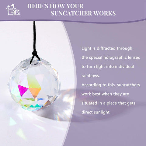 GiftAmaz crystal wind chime decor suitable for home or garden spaces
