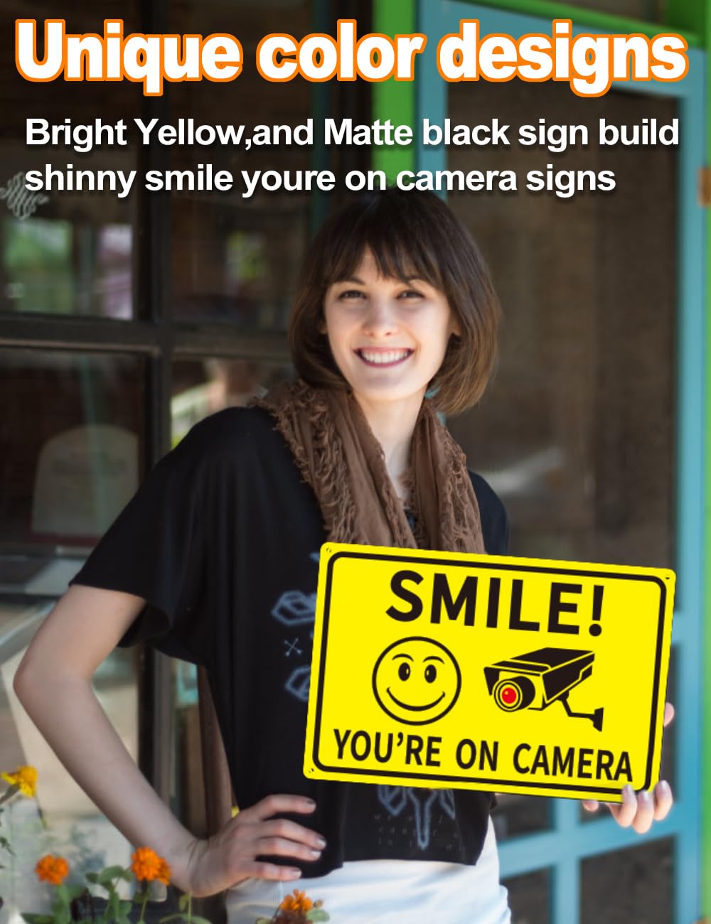 Giftape four-pack signs provide versatile placement across property.