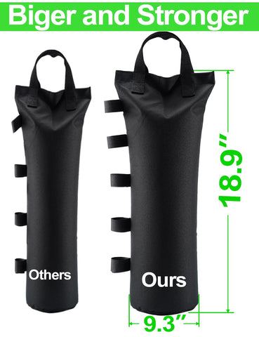 Giftape canopy weight bag inside waterproof coating keeps contents dry.