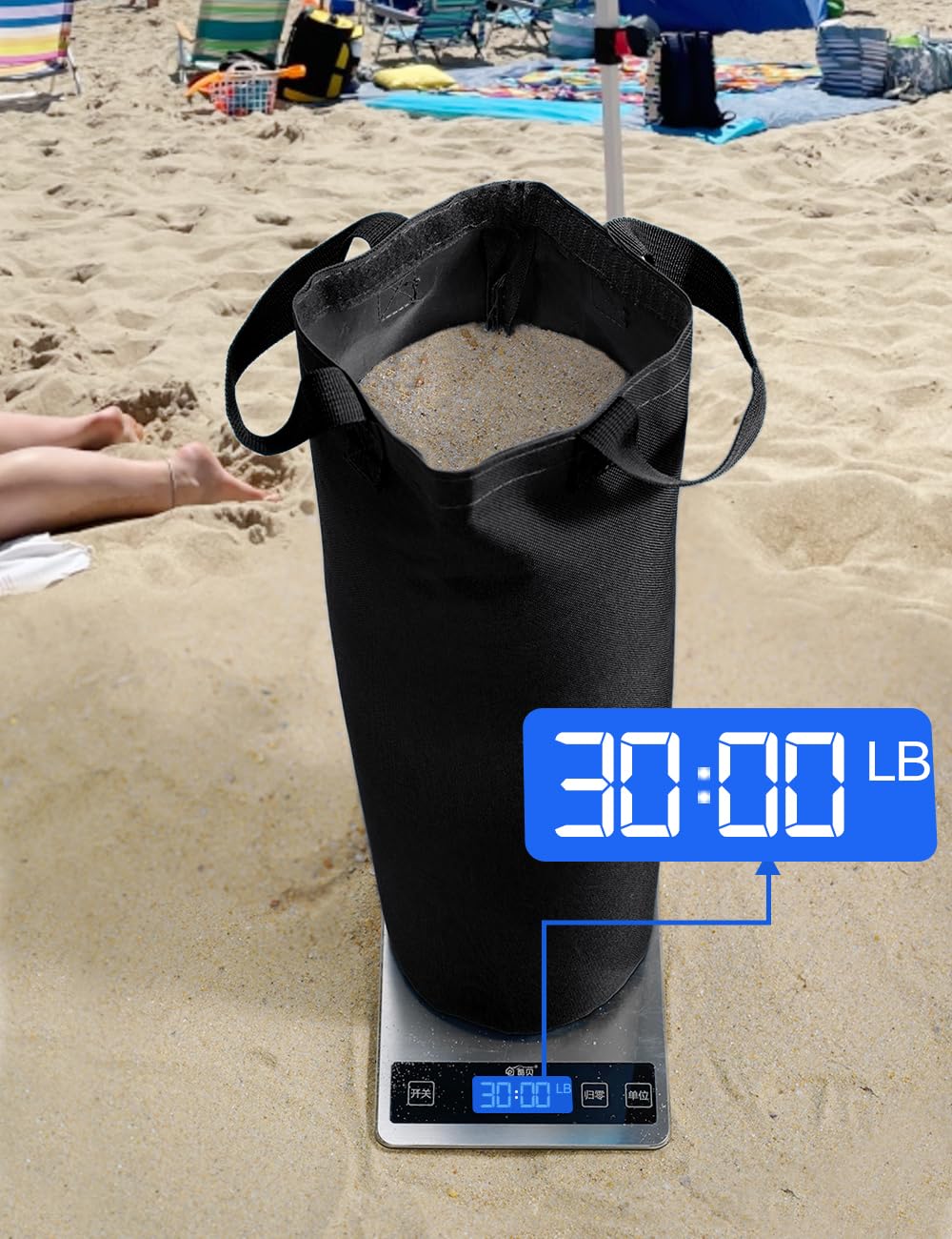 Giftape canopy weight bag nylon handles aid stable placement during setup.