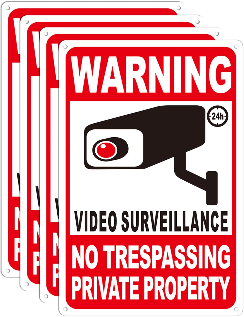 Giftape private property sign 12x8 outdoor front enhances deterrence and boundary clarity.