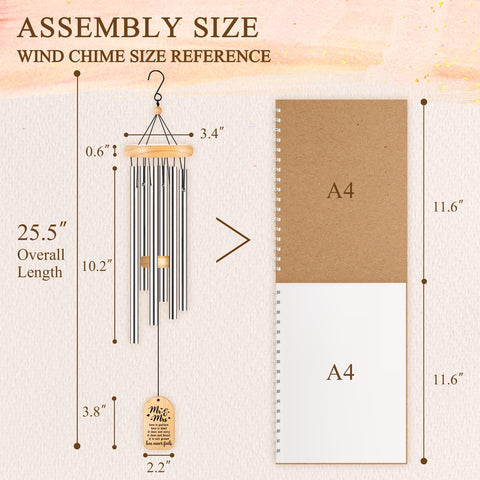 GiftChant wind chime displayed indoors and outdoors for versatile decor.
