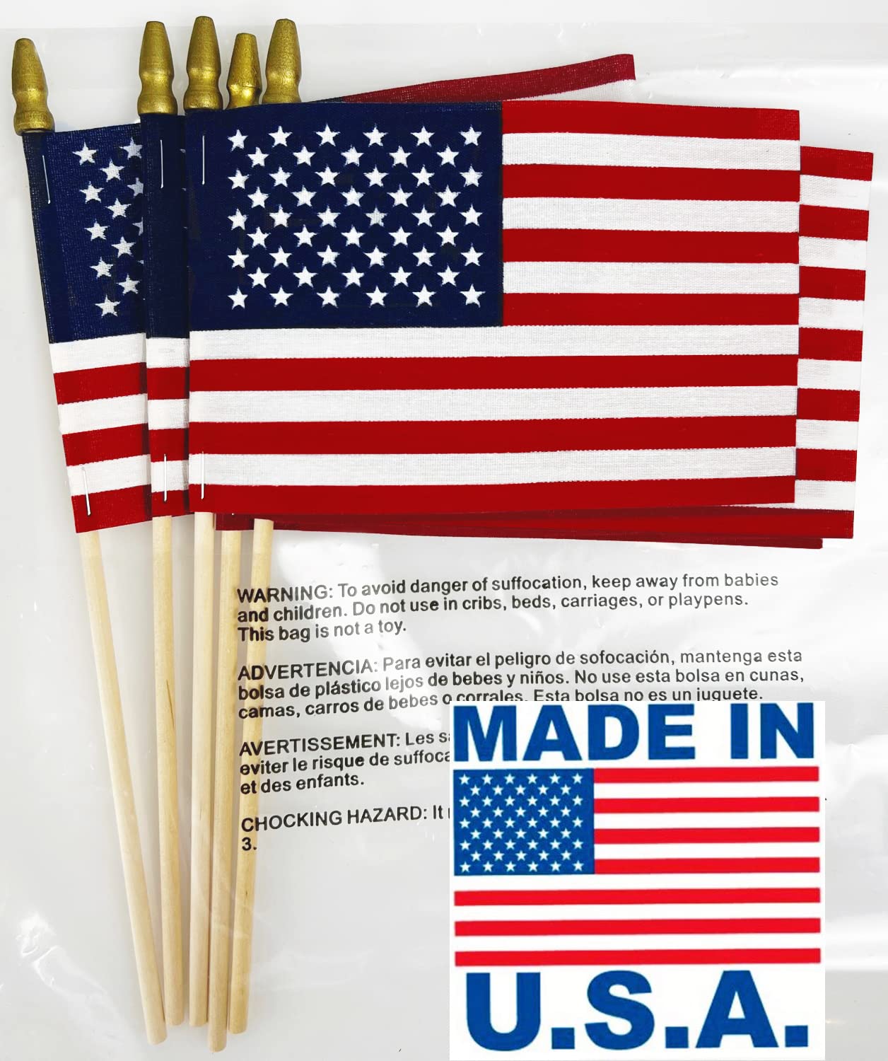 GiftExpress USA flag for parade and ceremony display with American pride.