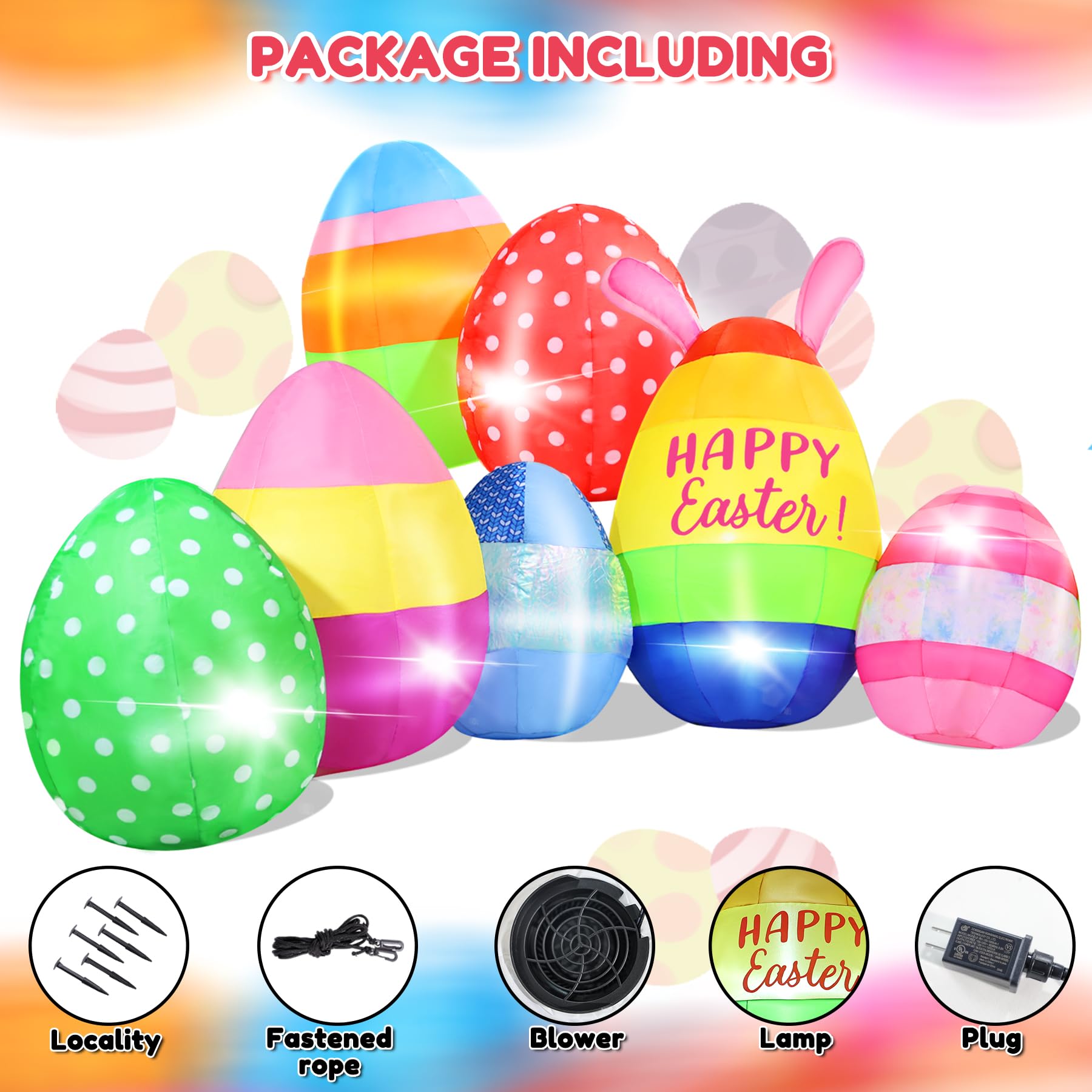 GIFTFIND illuminated eggs create welcoming night ambiance for gatherings and photo moments