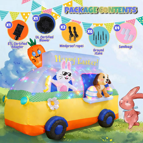 GIFTFIND indoor-outdoor Easter inflatable for flexible decorating