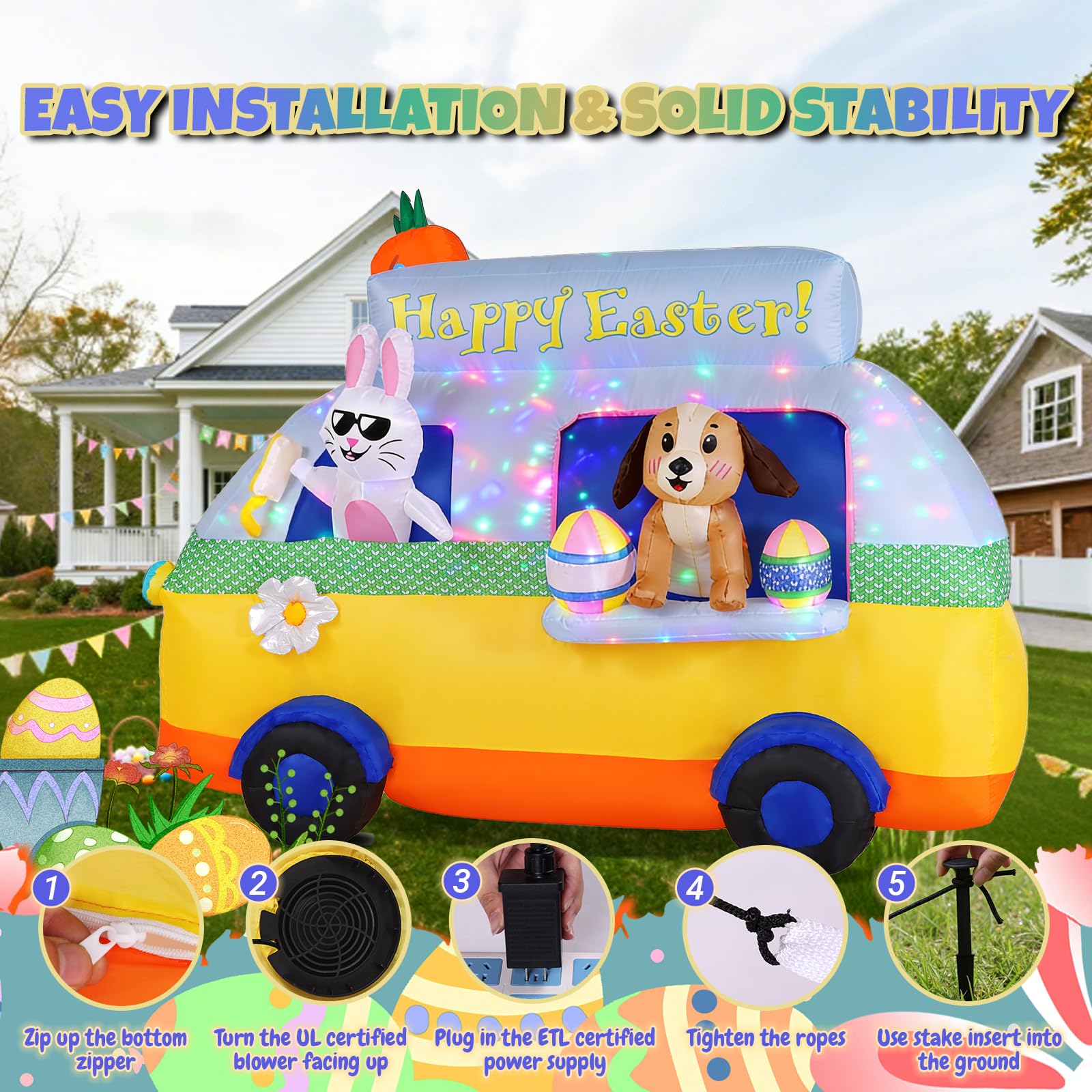 GIFTFIND outdoor yard Easter decor suitable for lawns and patios