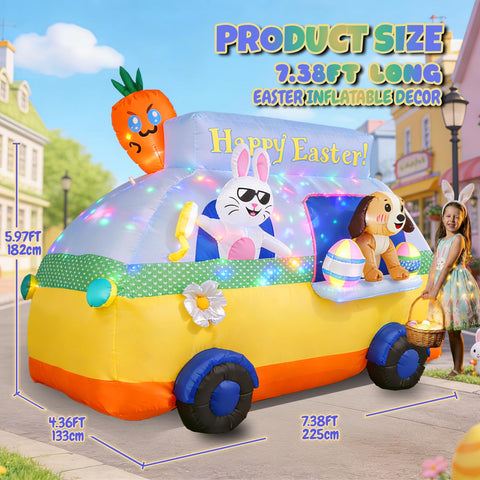 GIFTFIND weather-resistant inflatable material preserves colors outdoors