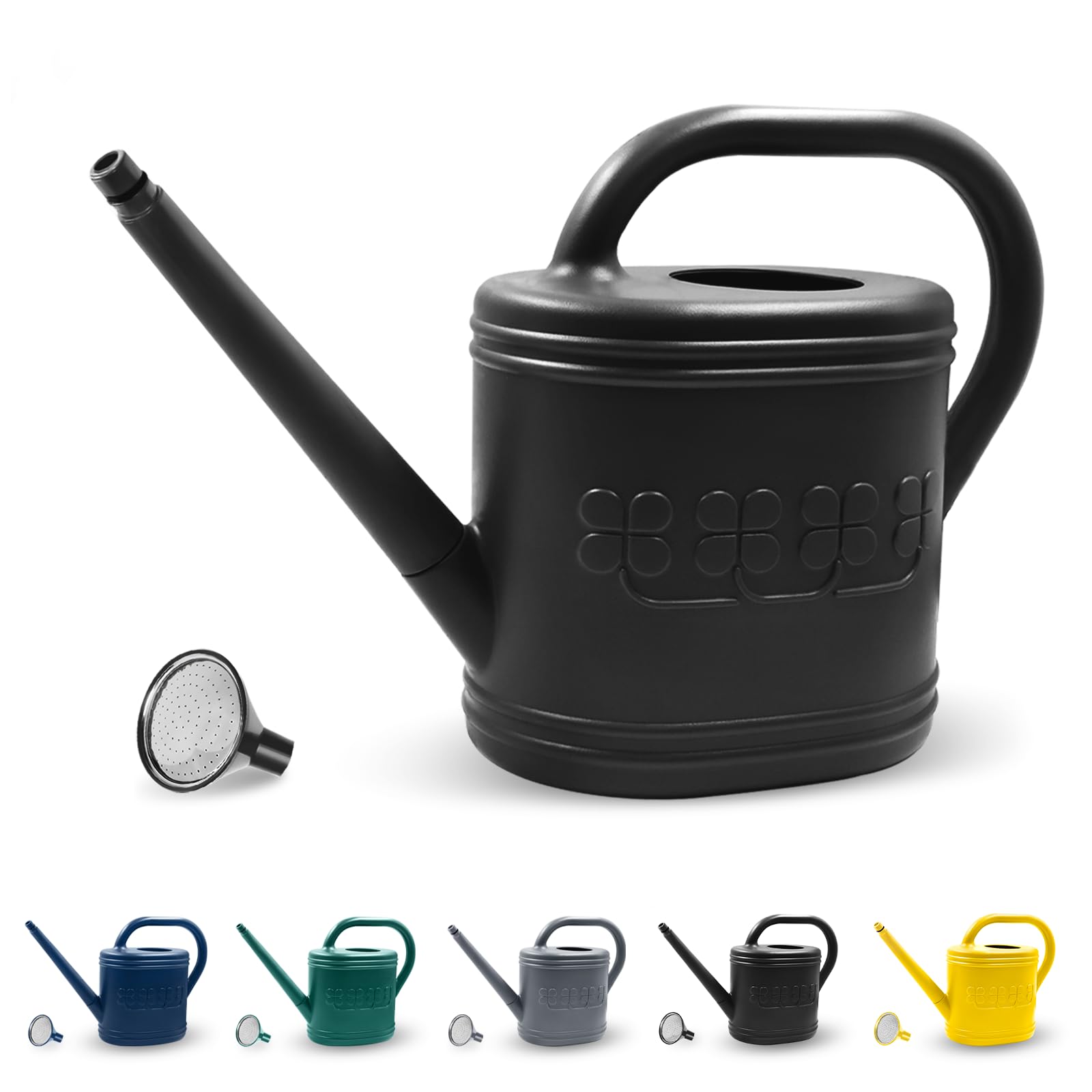 Giftsfaloy 2-gallon watering can with removable spout for precise irrigation
