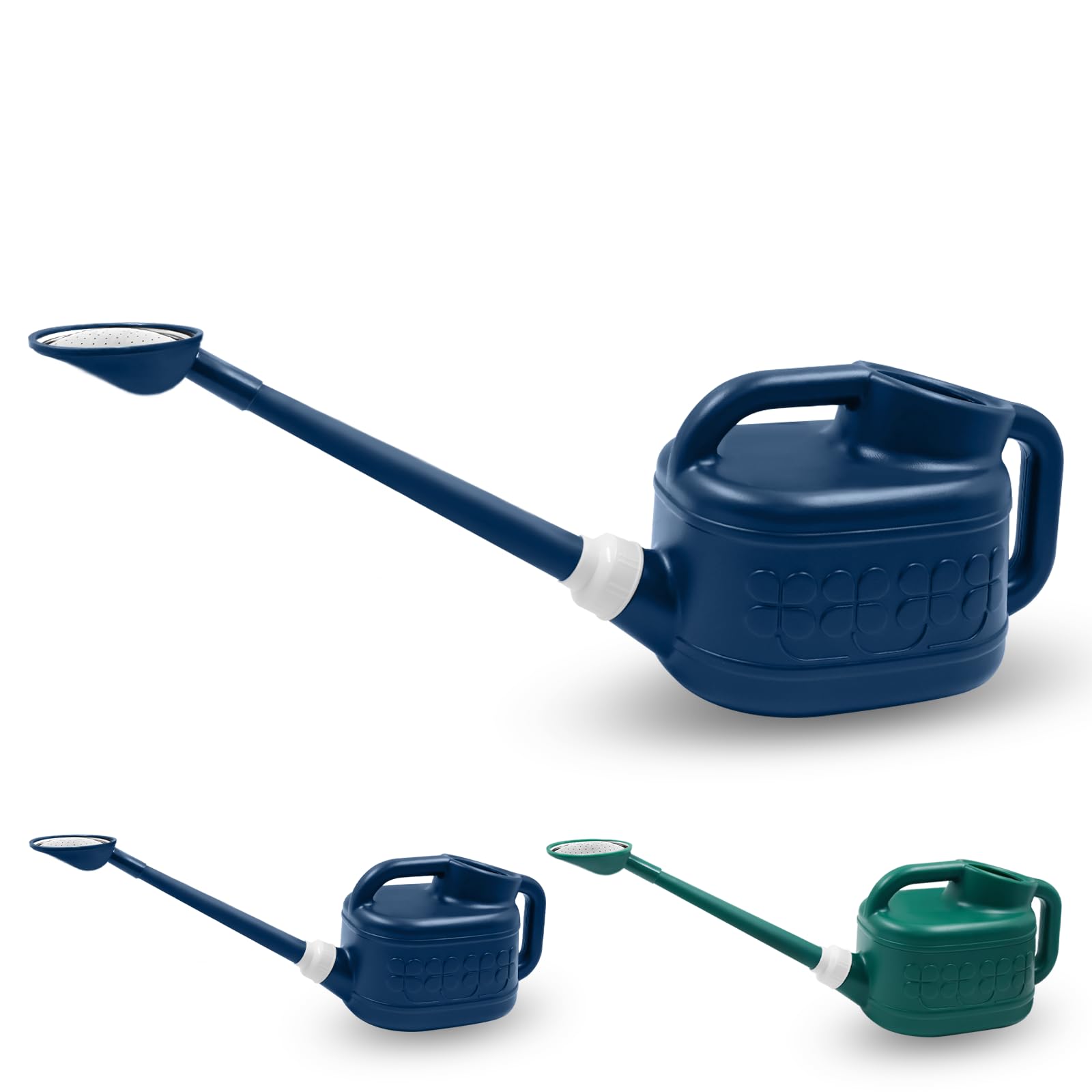 Giftsfaloy AlpineGreen watering can with stainless steel shower head for gentle, even irrigation.