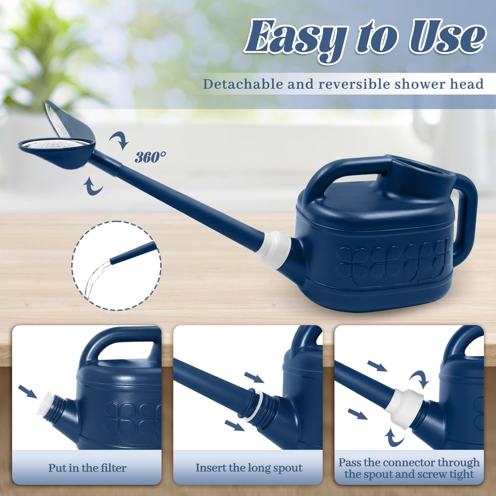 Giftsfaloy AlpineGreen wide top opening enables quick filling and cleaning.