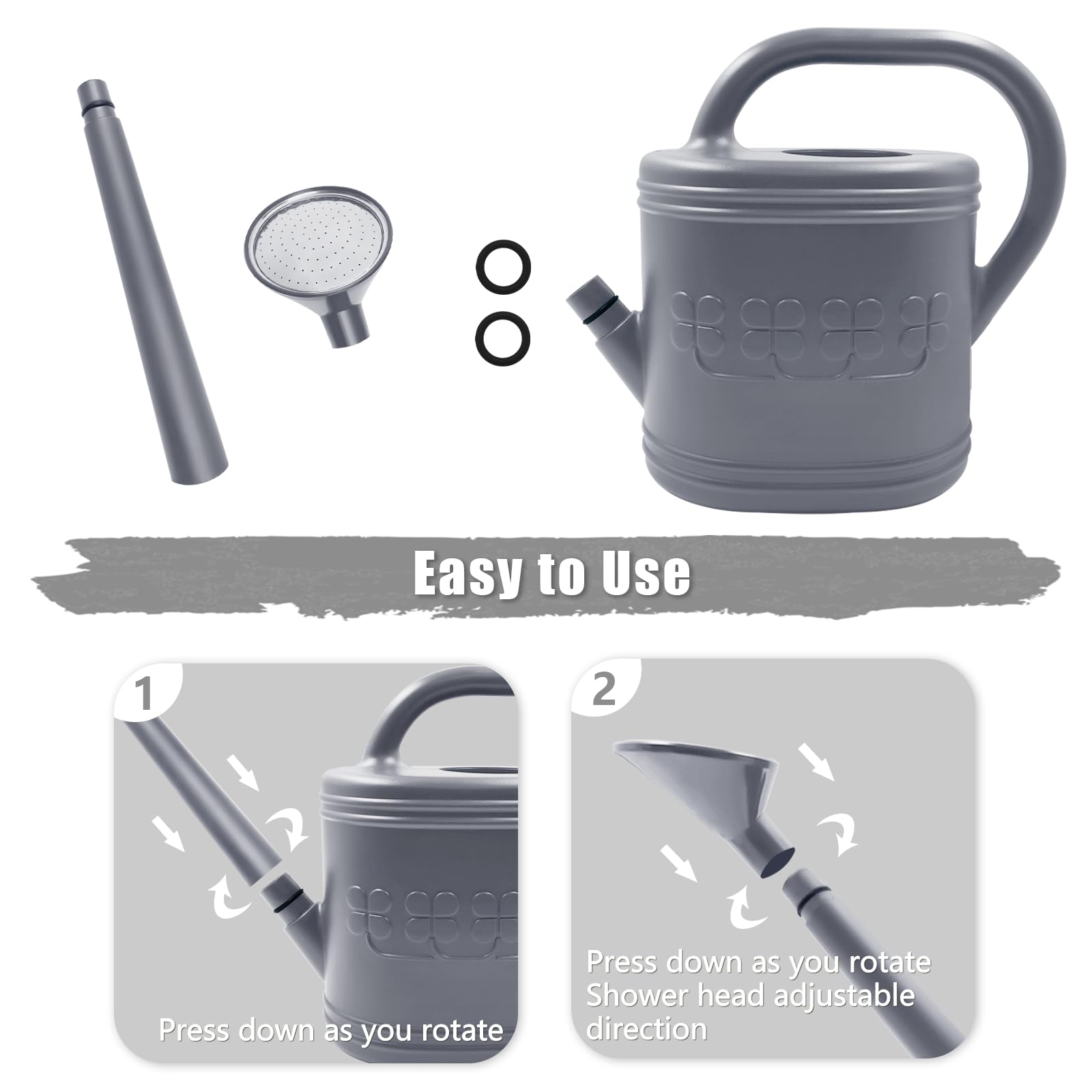 Giftsfaloy ergonomic handle provides comfortable grip for extended use