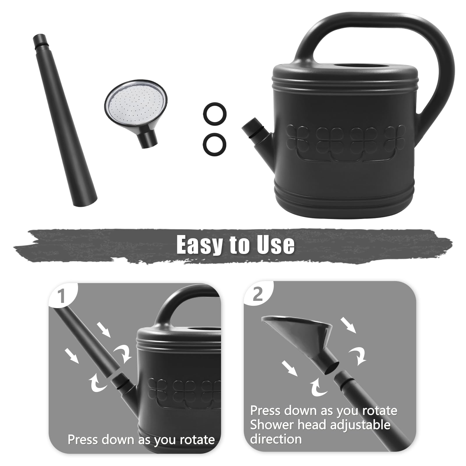 Giftsfaloy ergonomic handle for comfortable grip during watering