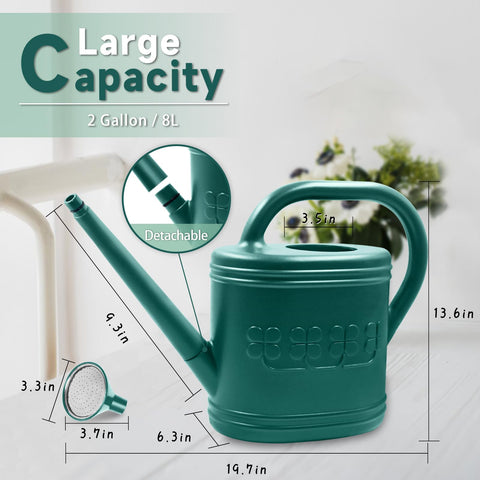 Giftsfaloy 2 gallon capacity to water multiple plants without frequent refills