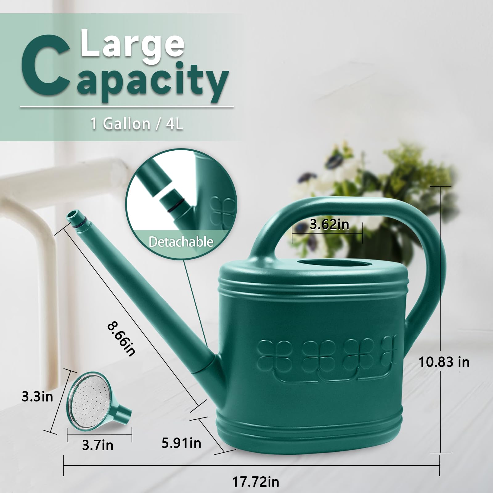Giftsfaloy long spout reaching plant roots with minimal splashing