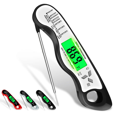 Giftsfaloy digital meat thermometer with probe close-up for precise readings.