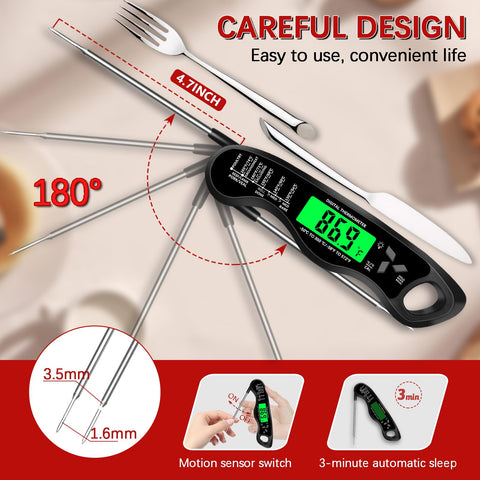Giftsfaloy outdoor kitchen setup featuring the digital thermometer