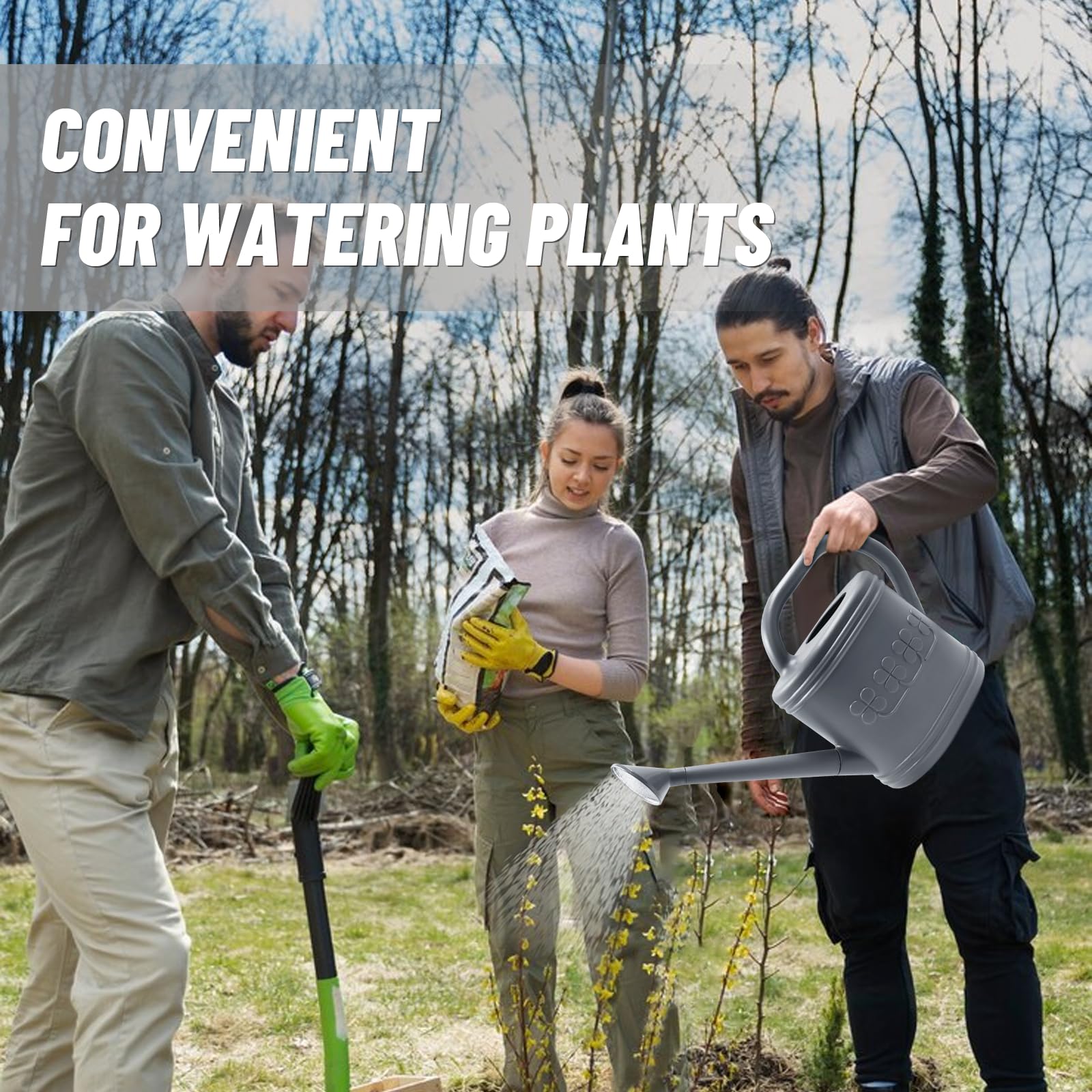 Giftsfaloy removable long spout enables precise watering near delicate plants