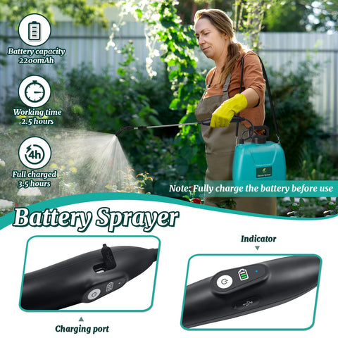 Giftsfaloy sprayer adjustable shoulder strap supports comfortable extended use