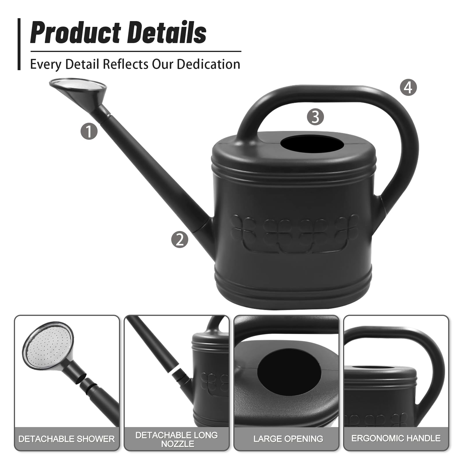 Giftsfaloy three-color garden watering can to suit your space